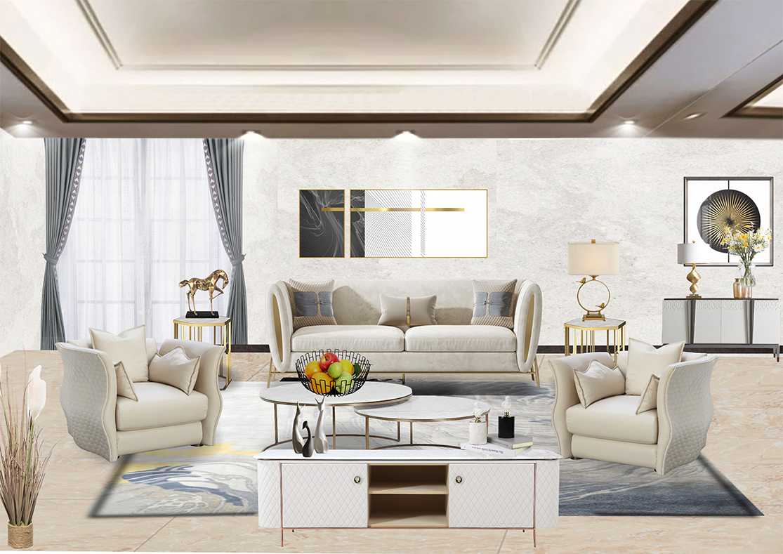 客厅现代软装设计方案6