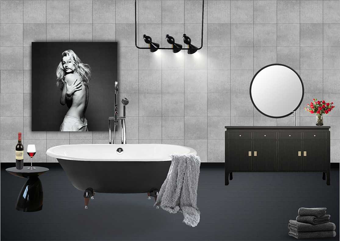 卫浴现代软装设计方案7