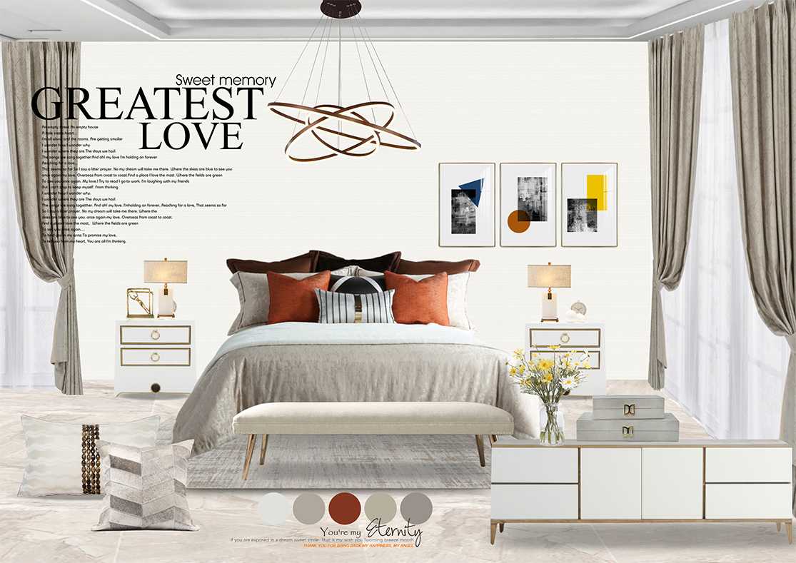卧室现代软装设计方案5
